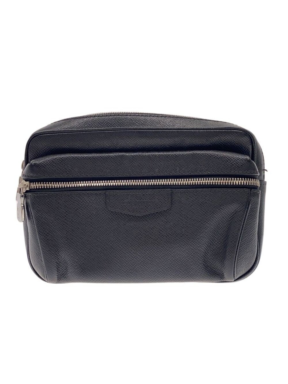 LOUIS VUITTON Bumbag Outdoor Taiga Cowhide Black